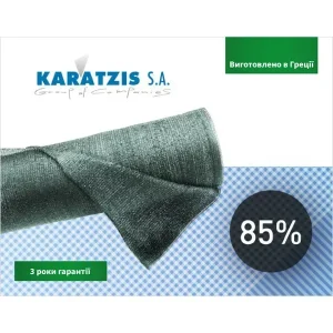 Сітка для затінення зелена KARATZIS 85% 2х50 м